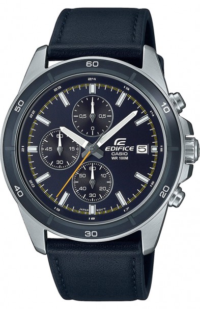 CASIO Edifice Blue Leather Chronograph EFR-526L-2CVUEF 