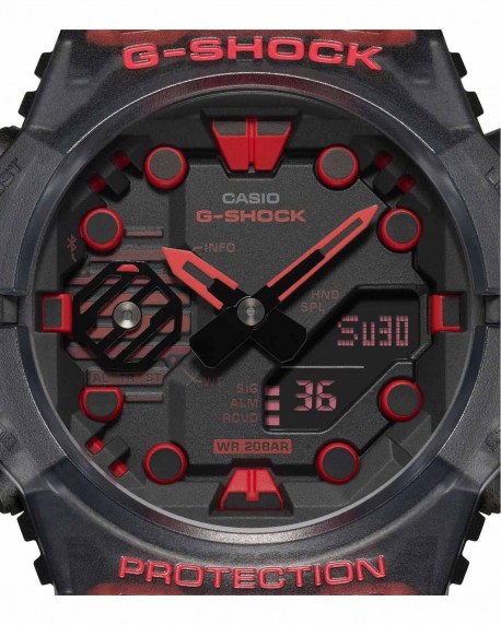 CASIO G-SHOCK Smartwatch Chronograph Black Rubber Strap GA-B001G-1AER 