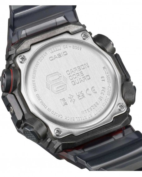 CASIO G-SHOCK Smartwatch Chronograph Black Rubber Strap GA-B001G-1AER 