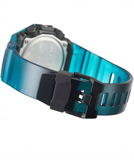 CASIO G-SHOCK Chronograph Turquoise Rubber Strap GA-B001G-2AER 