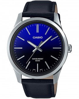 CASIO Collection Black Leather Strap MTP-E180L-2AVEF