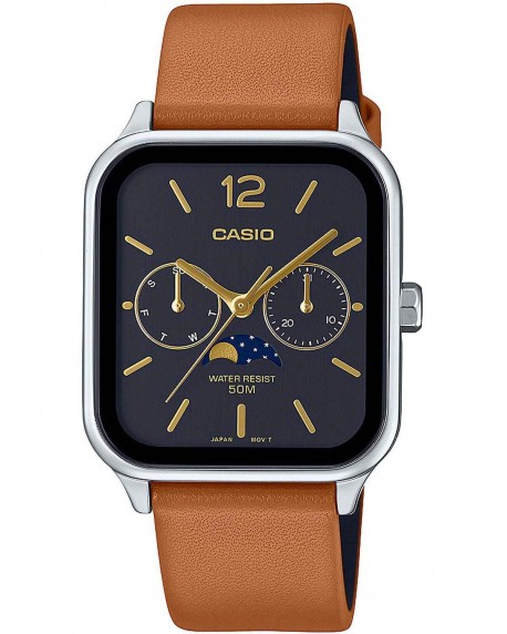 CASIO Standard Brown Leather Strap MTP-M305L-AVER 