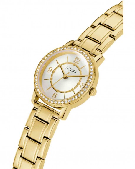 GUESS Melody Crystals Gold Stainless Steel Bracelet GW0468L2 