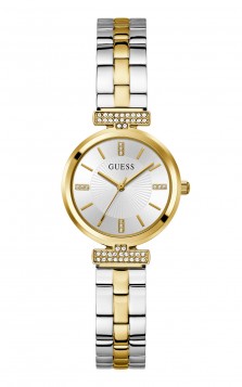 GUESS ARRAY Crystals Two Tone Stainless Steel Bracelet GW0762L5