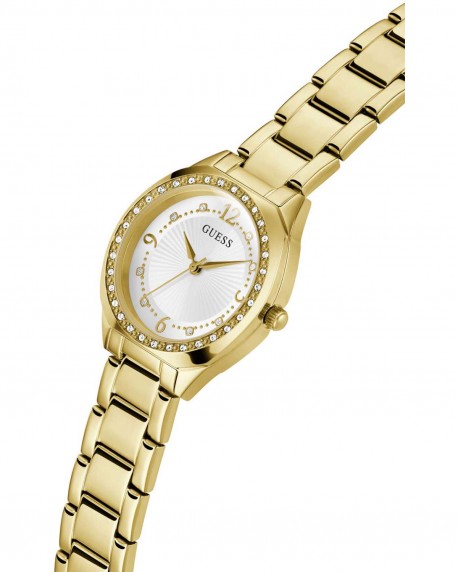 GUESS Charlotte Crystals Gold Stainless Steel Bracelet GW0767L2 