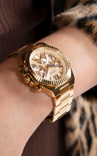 GUESS Equality Gold Stainless Steel Bracelet GW0769L2 