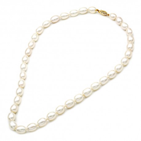 Κολιέ Mε Mαργαριτάρια Fresh Water Pearl,Χρυσό 14 Καρατίων oro1589 