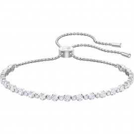 Swarovski Βραχιόλι Subtle Trilogy Λευκό, Επιμετάλλωση ροδίου 5465384