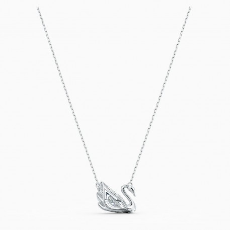 Swarovski Dancing Swan Κολιέ, Επιπλατινωμένο Με Κρύσταλλα 5514421 