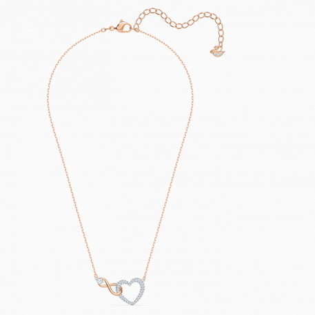 Swarovski Infinity Heart,Επιροδιωμένο-Ροζ Χρυσό Με Κρύσταλλα 5518865 