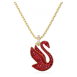 Swarovski Iconic Swan Κύκνος, Mεσαίο, Κόκκινο, Επιμετάλλωση σε χρυσαφί τόνο 5647871