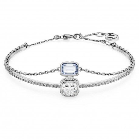 Swarovski Stilla βραχιόλι, Μπλε, Επιμετάλλωση ροδίου 5668244 