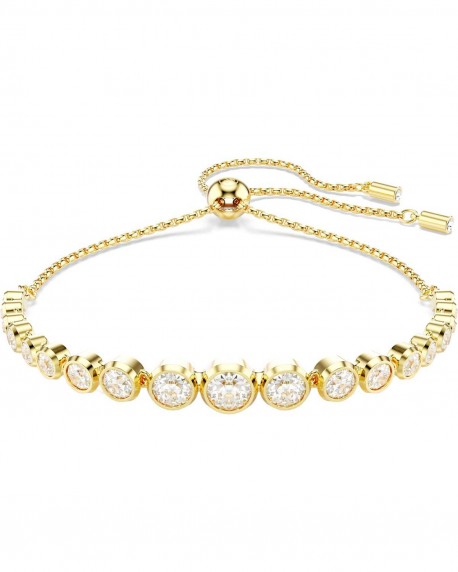 Swarovski Βραχιόλι Tennis Imber,Λευκό, Επιμετάλλωση σε χρυσαφί τόνο 5705450  