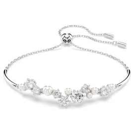 Swarovski  Βραχιόλι Constella Crystal pearl, Λευκό, Επιμετάλλωση ροδίου 5705618