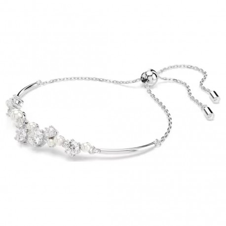 Swarovski  Βραχιόλι Constella Crystal pearl, Λευκό, Επιμετάλλωση ροδίου 5705618 