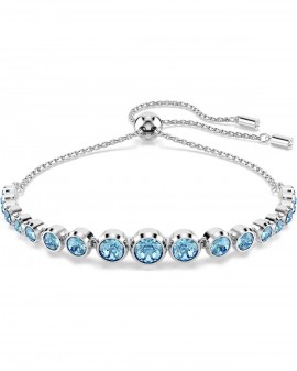 Swarovski Βραχιόλι Tennis Imber, Μπλε, Επιμετάλλωση ροδίου 5719282