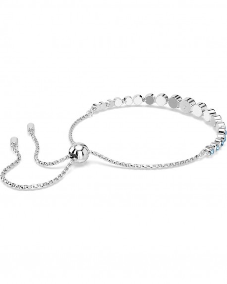 Swarovski Βραχιόλι Tennis Imber, Μπλε, Επιμετάλλωση ροδίου 5719282 