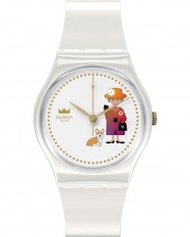 SWATCH Jubilee How Majestic White Silicone Strap GZ711