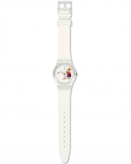 SWATCH Jubilee How Majestic White Silicone Strap GZ711 