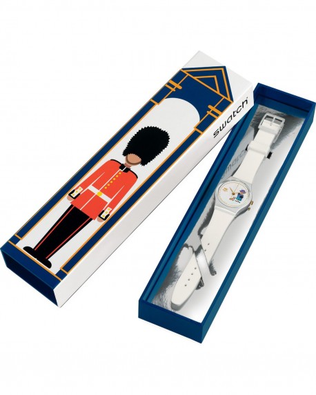 SWATCH Jubilee How Majestic White Silicone Strap GZ711 