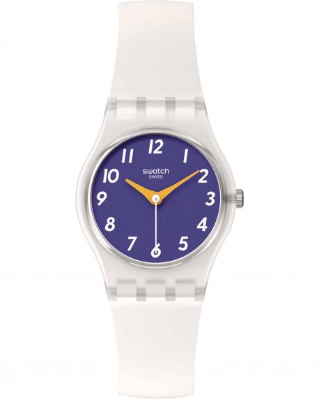 SWATCH Essentials The Gold Within You White Silicone Strap LE108 