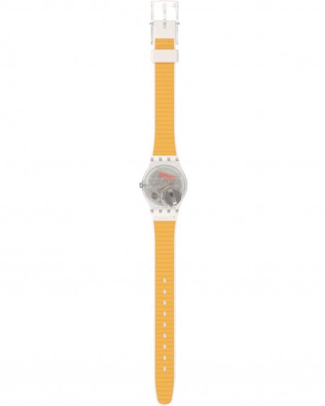 SWATCH Essentials The Gold Within You White Silicone Strap LE108 