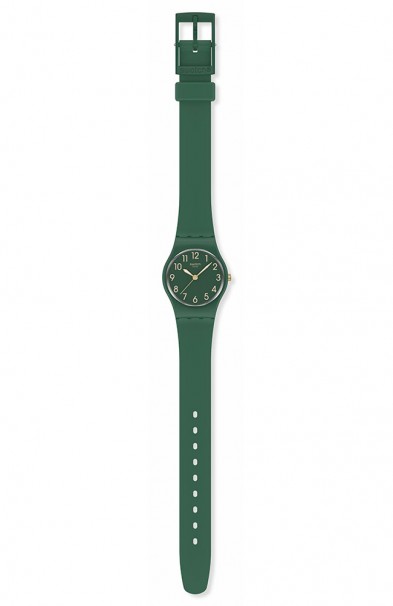 SWATCH Notes Of Pecan Green Silicone Strap LG130 