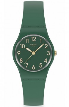 SWATCH Notes Of Pecan Green Silicone Strap LG130