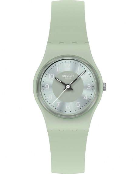 SWATCH Essentials Serenity Of Sage Green Silicone Strap LG131 