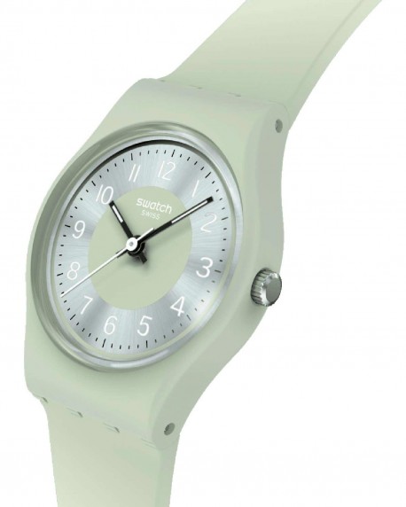 SWATCH Essentials Serenity Of Sage Green Silicone Strap LG131 