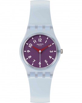 SWATCH Essentials Powder Plum Light Blue Silicone Strap LL126