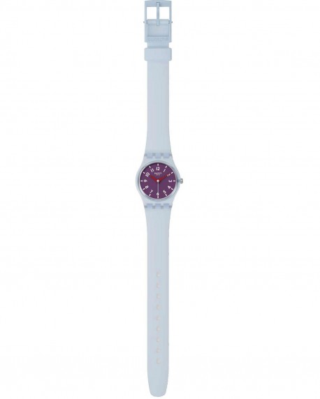 SWATCH Essentials Powder Plum Light Blue Silicone Strap LL126 