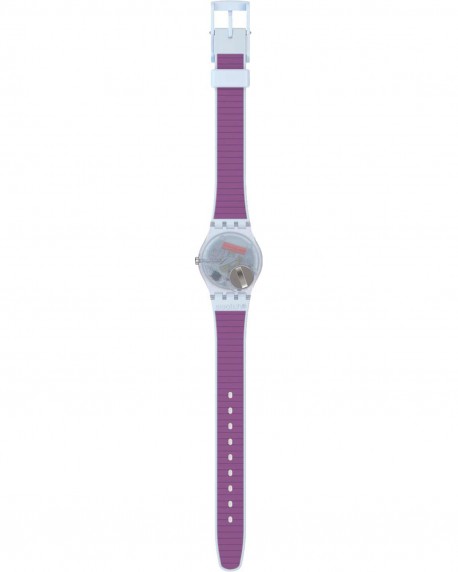 SWATCH Essentials Powder Plum Light Blue Silicone Strap LL126 