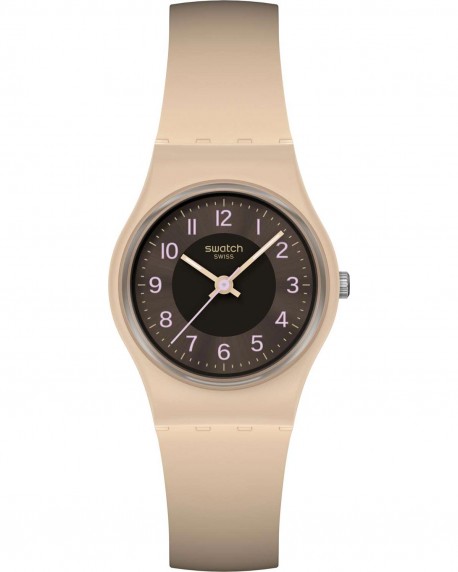 SWATCH Essentials Espresso Charm Two Tone Silicone Strap LT104 