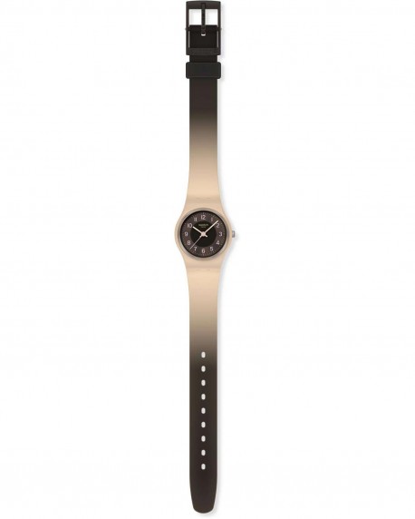 SWATCH Essentials Espresso Charm Two Tone Silicone Strap LT104 