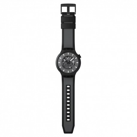 SWATCH Past The Horizon Grey Rubber Strap SB05B113 