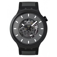 SWATCH Past The Horizon Grey Rubber Strap SB05B113