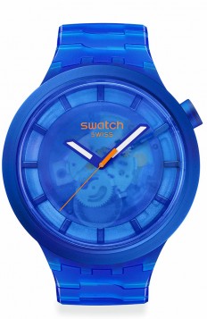 SWATCH Navy Joy Rubber Strap SB05N116