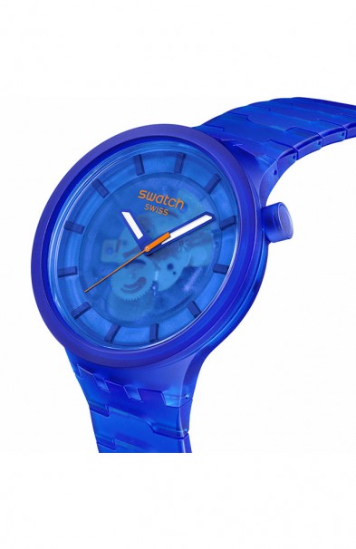 SWATCH Navy Joy Rubber Strap SB05N116 