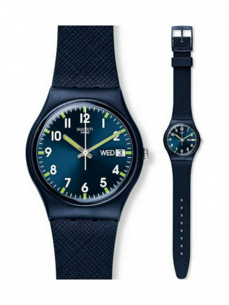 SWATCH Sir Blue Rubber Strap SO28N702 