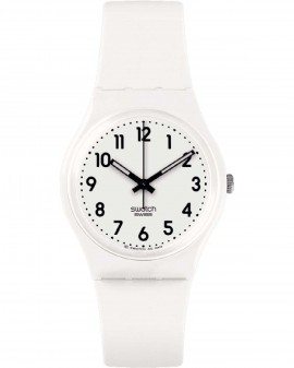 SWATCH New Core Just White Soft White Silicone Strap SO28W107-S14