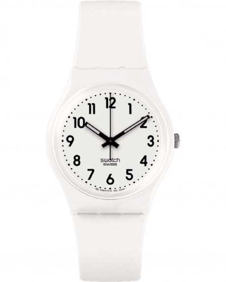 SWATCH New Core Just White Soft White Silicone Strap SO28W107-S14 