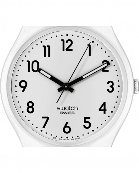 SWATCH New Core Just White Soft White Silicone Strap SO28W107-S14 