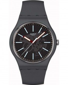 SWATCH Essentials Coblestone Street Grey Biosourced Strap SO29A101