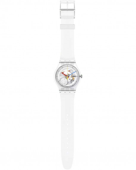 SWATCH Clearly New Gent White Plastic Strap SO29K100-S06 