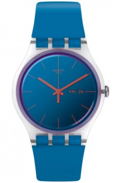 SWATCH Transformation Polablue Blue Silicone Strap SO29K702-S14