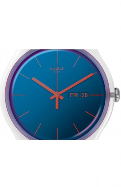 SWATCH Transformation Polablue Blue Silicone Strap SO29K702-S14 