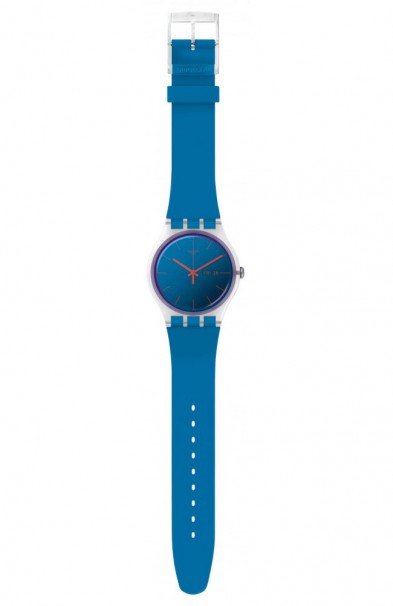 SWATCH Transformation Polablue Blue Silicone Strap SO29K702-S14 