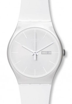 SWATCH White Rebel White Silicone Strap SO29W704-S14