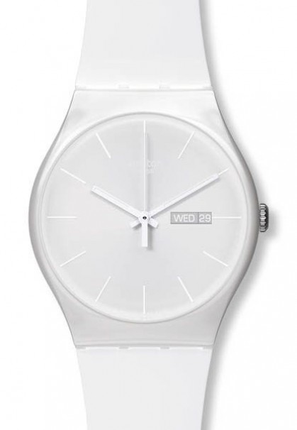 SWATCH White Rebel White Silicone Strap SO29W704-S14 